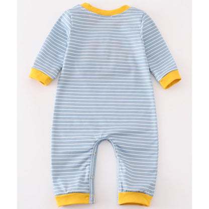 Stripes & Stuffing Romper: Boy