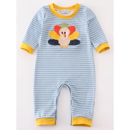 Stripes & Stuffing Romper: Boy