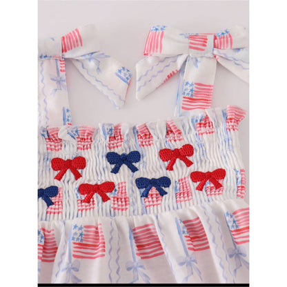 Red, White & Cool Romper