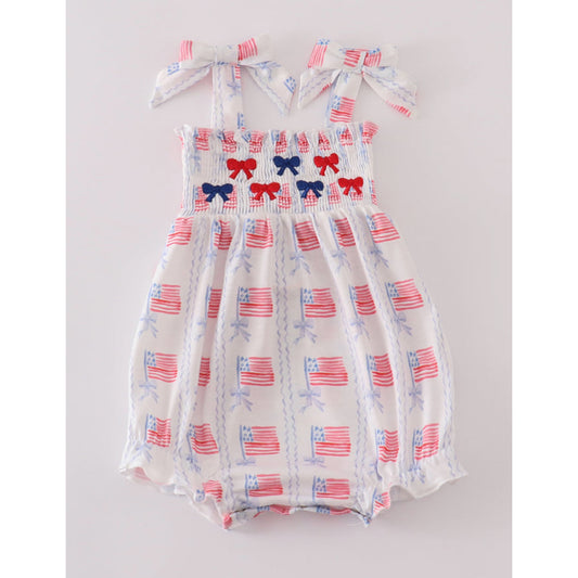 Red, White & Cool Romper