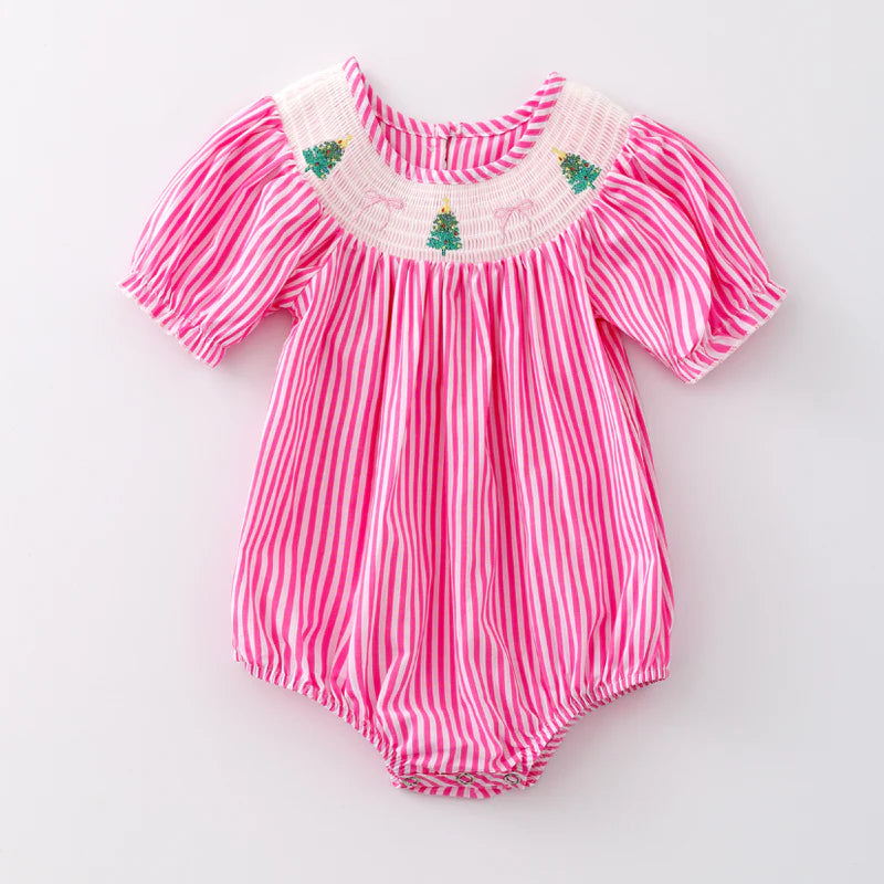 Tinsel & Twirl Striped Romper