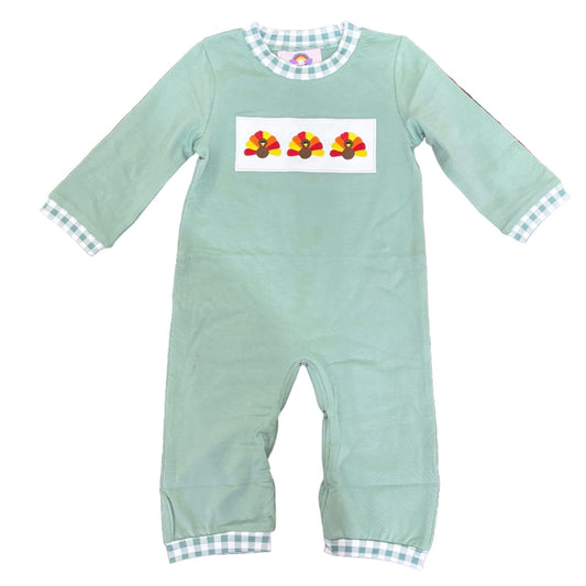 Tiny Turkey Romper: Boy